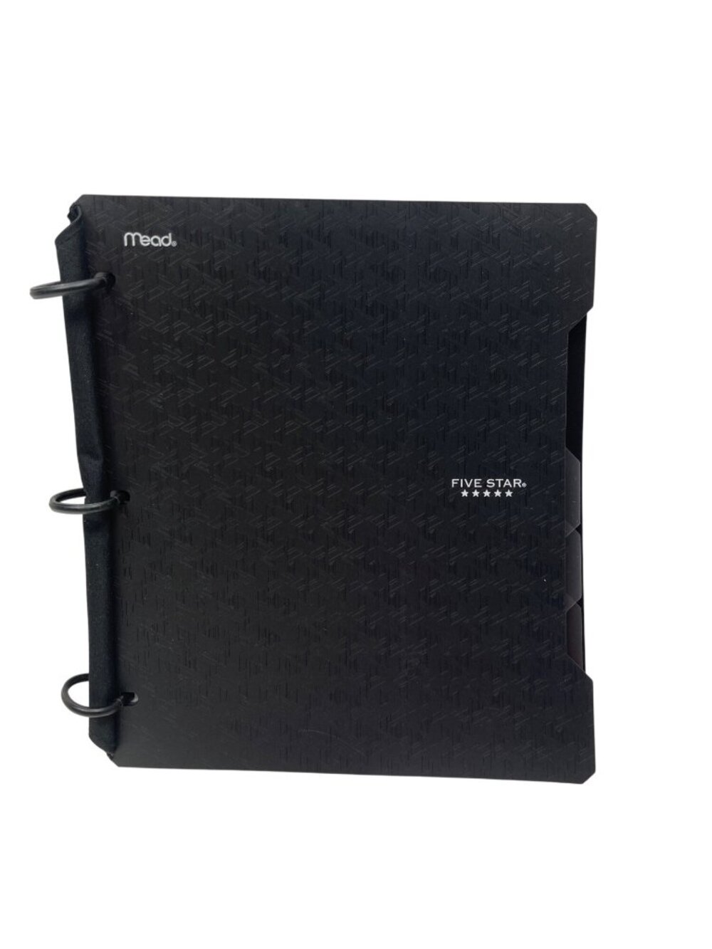 Mead Five Star Black 3-Ring Binder With Rulers & Graph Paper Durable Cover